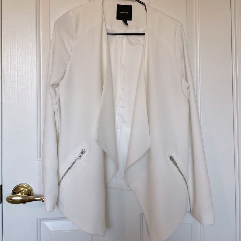 Forever 21 white jacket
